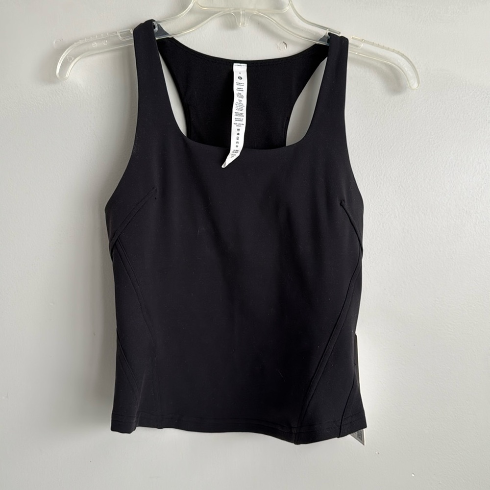 Lululemon InStill Black Tank Top Size 4 NEW